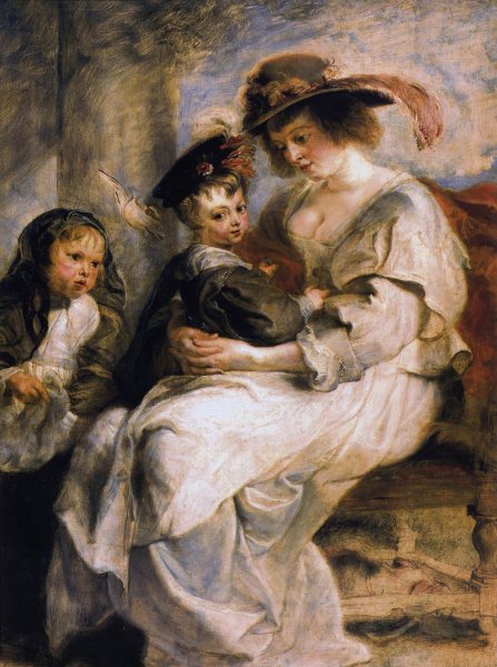 Helena Fourment with her Children, Clara, Johanna and Frans