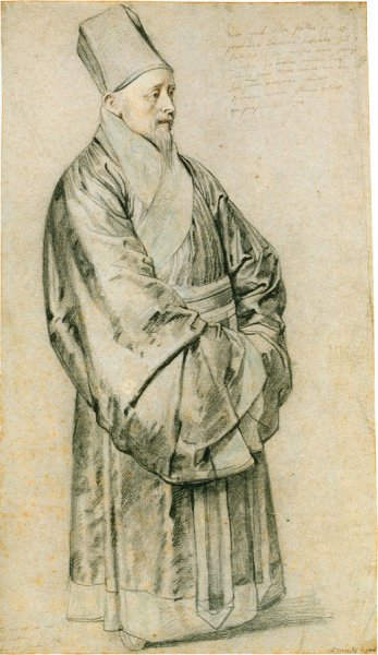 Portrait of Nicolas Trigault S.J. in Chinese costume