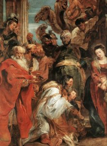 The Adoration of the Magi (detail-2) 1624