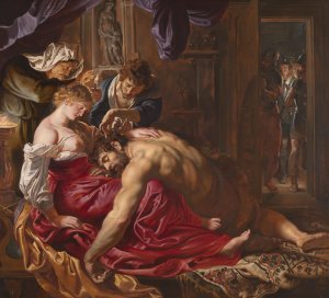 Rubens, his wife Helena Fourment, and their son Peter Paul c. 1639