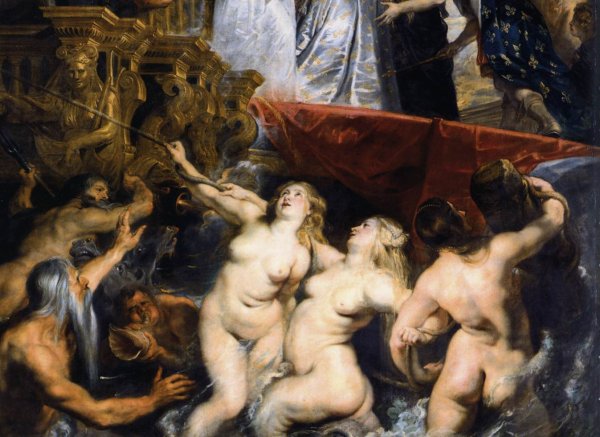 The Landing of Marie de Médicis at Marseilles (detail) 1623-25