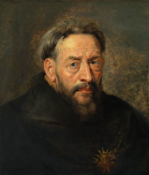 Portrait Of A Capuchin Monk, Head And Shoulders, Wearing A Chain