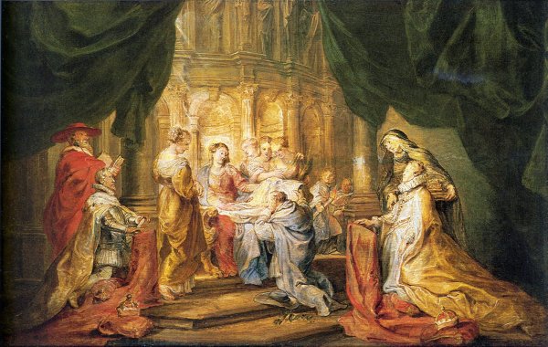 St. Ildefonso Receiving a Priest Cloak