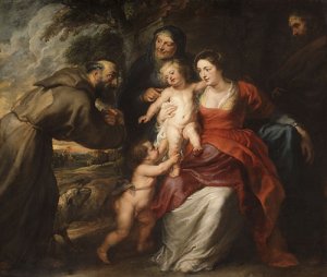 The Holy Family with Saints Francis and Anne and the Infant Saint John the Baptist probably early 1630s